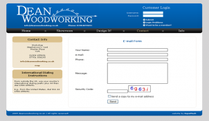 Dean Woodworking Weboldal